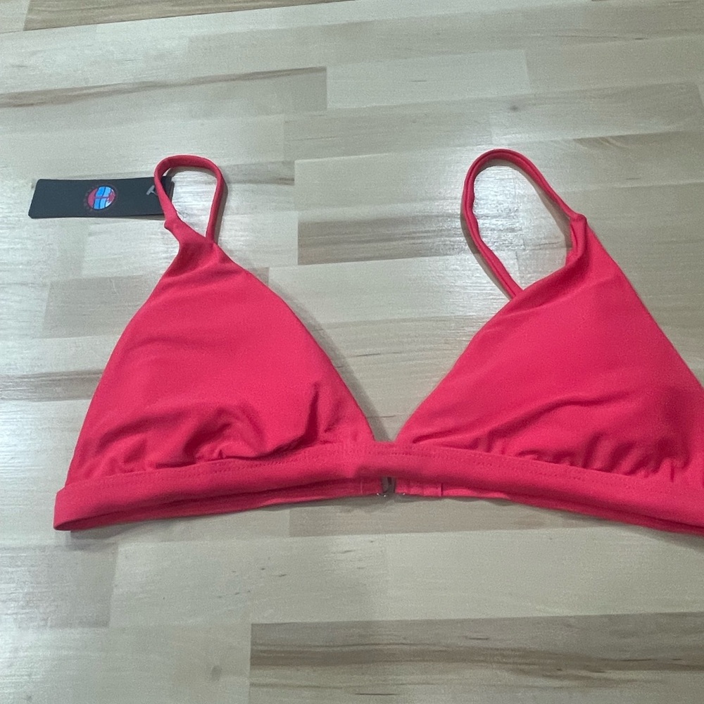 NWT Vibrant hot pink Bikini Top